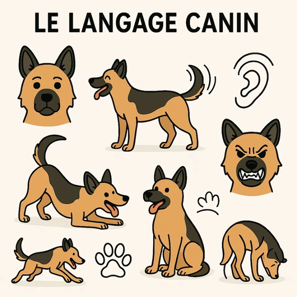 Le langage canin : postures, queue, yeux, vocalises 